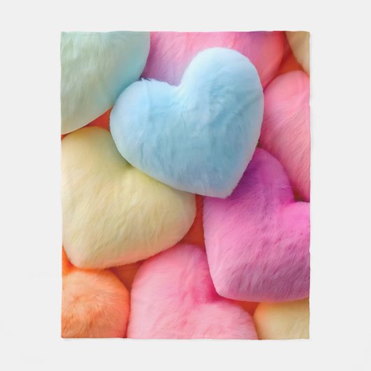 Hearts Fleece Blanket (Vorderseite)