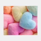 Hearts Fleece Blanket (Vorderseite (Horizontal))