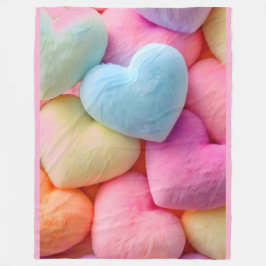 Hearts Fleece Blanket
