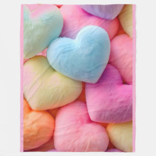 Hearts Fleece Blanket