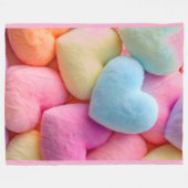 Hearts Fleece Blanket (Vorderseite (Horizontal))