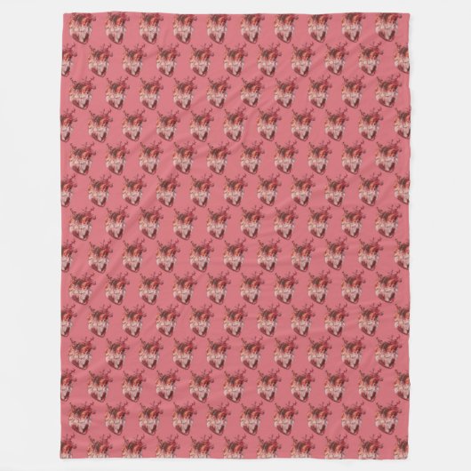 Hearts Fleece Blanket (Vorderseite)