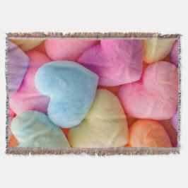 Hearts Fleece Blanket Decke