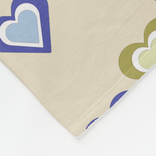 Hearts Fleecedecke (Ecke)