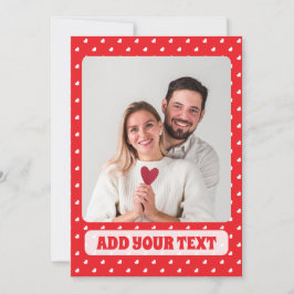 Hearts Frohen Valentinstag Modernes Liebesmuster Feiertagskarte