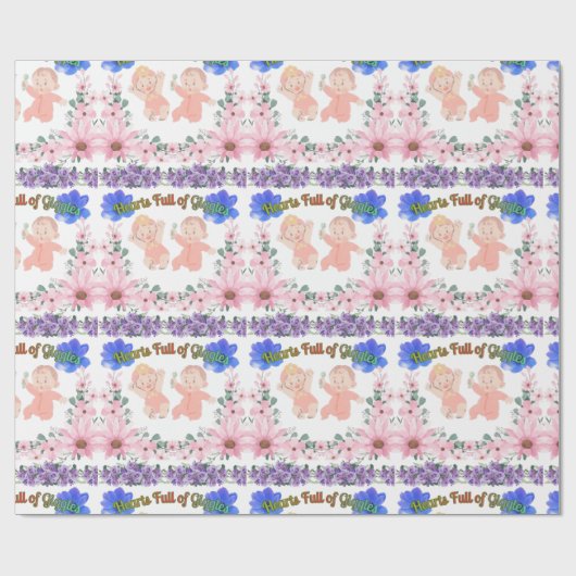 Hearts full of Giggles Geschenkpapier (Flach)