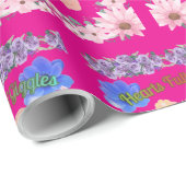 Hearts full of Giggles hellrosa Geschenkpapier (Rolleneckpunkt)