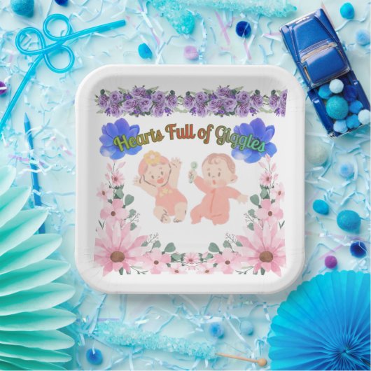 Hearts full of Giggles Pappteller (Party)