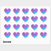 HEARTS FUNKY Herz-Aufkleber (Blatt)