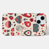 Hearts Galore Case-Mate iPhone Hülle (Rückseite (Horizontal))