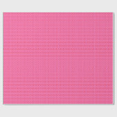 Hearts Galore, red hearts on pink, Geschenkpapier (Flach)