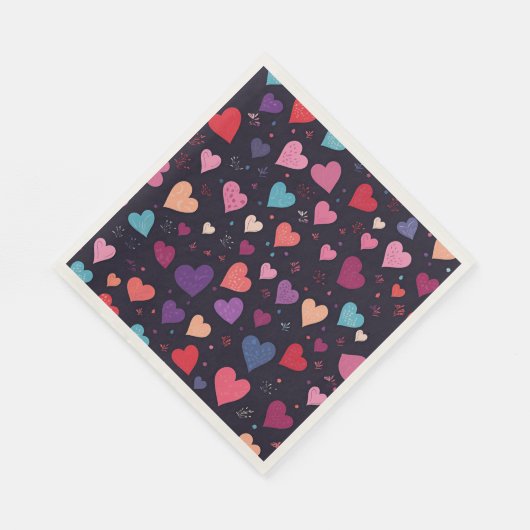 Hearts Galore Serviette (Ecke)