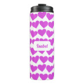 HEARTS Groovy Valentine CUSTOM Bridesmaid Geschenk Thermosbecher (Vorderseite)