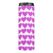 HEARTS Groovy Valentine CUSTOM Bridesmaid Geschenk Thermosbecher (Rückseite)