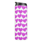 HEARTS Groovy Valentine CUSTOM Bridesmaid Geschenk Thermosbecher (Nach rechts gedreht)