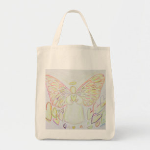 Hearts Guardian Angel Art Tote Bag Tragetasche
