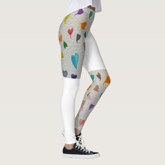 Hearts Half Printed Leggings  (Rechts)