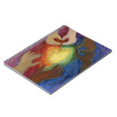 Hearts & Hands Liebe Diversity Art Notebook Journa Notizblock (Linke Seite)