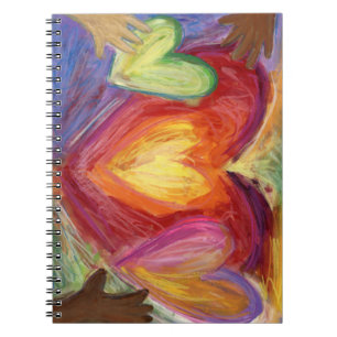 Hearts & Hands Liebe Diversity Art Notebook Journa Notizblock