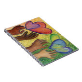 Hearts & Hands Liebe Diversity Art Notebook Journa Notizblock (Rechte Seite)