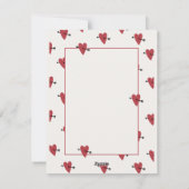 Hearts Happy Birthday Feiertagskarte (Rückseite)