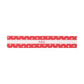 Hearts Happy Valentine’s Day Modern Love Pattern Einladungsbanderole (Flach)