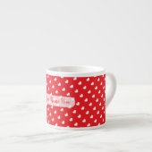 Hearts Happy Valentine’s Day Modern Love Pattern Espressotasse (Vorderseite Rechts)