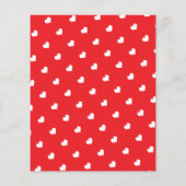 Hearts Happy Valentine’s Day Modern Love Pattern Flyer (Hinten)