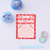 Hearts Happy Valentine’s Day Modern Love Pattern Flyer (Einzeln)