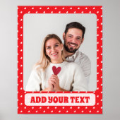 Hearts Happy Valentine’s Day Modern Love Pattern Poster (Vorne)