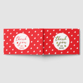 Hearts Happy Valentine's Day Modern Love Pattern Gästebuch (Voll)