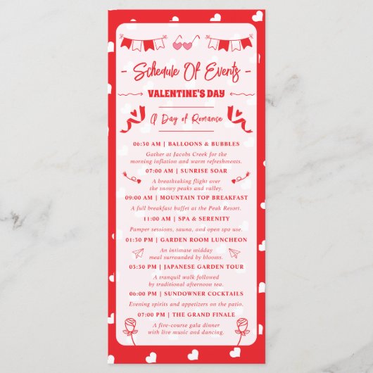 Hearts Happy Valentine's Day Modern Love Pattern Programm (Vorderseite)