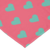 Hearts – Herzen – Herzchen Tischdecke (Schrägansicht)