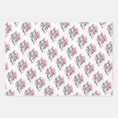 Hearts Hugs und Kisses Typografie Geschenkpapier Set (Vorderseite 2)