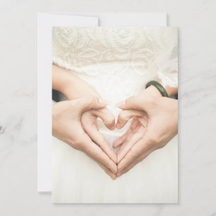 Hearts in Our Hands Hochzeit Einladung