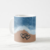 Hearts in the Sand Kaffeetasse (Vorderseite Links)
