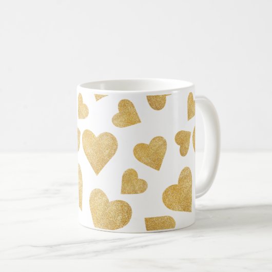 Hearts Juxtaposed Kaffeetasse (VorderseiteRechts)