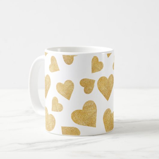 Hearts Juxtaposed Kaffeetasse (Vorderseite Links)