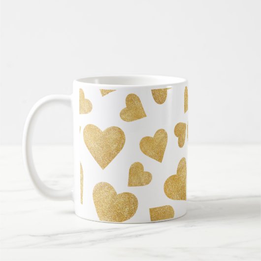 Hearts Juxtaposed Kaffeetasse (Links)