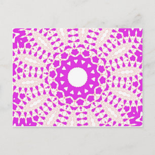 Hearts kaleidoscope Art Postkarte