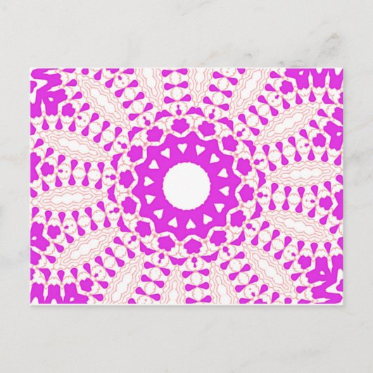 Hearts kaleidoscope Art Postkarte (Vorderseite)