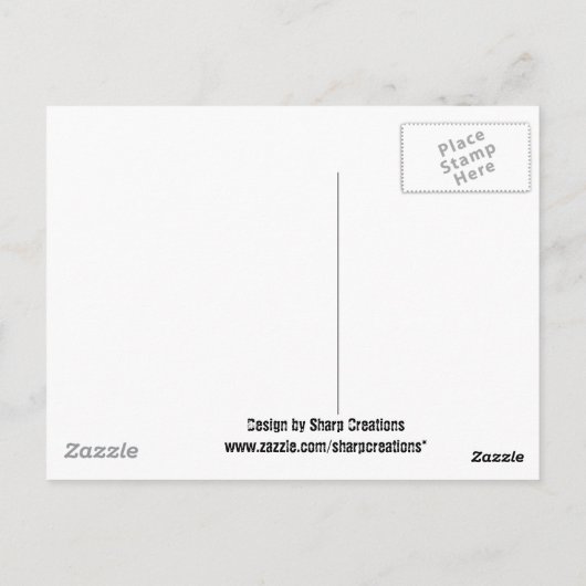 Hearts & Kisses Postkarte (Rückseite)