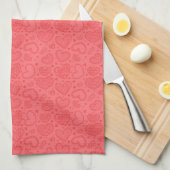 Hearts Kitchen Towel Red Geschirrtuch (Viertel Falte)