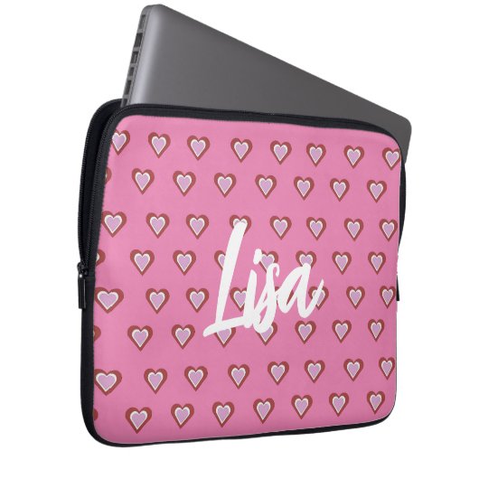 Hearts Laptopschutzhülle (Vorne Rechts)