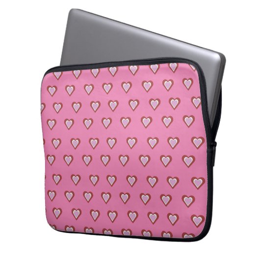 Hearts Laptopschutzhülle (Vorderseite Links)