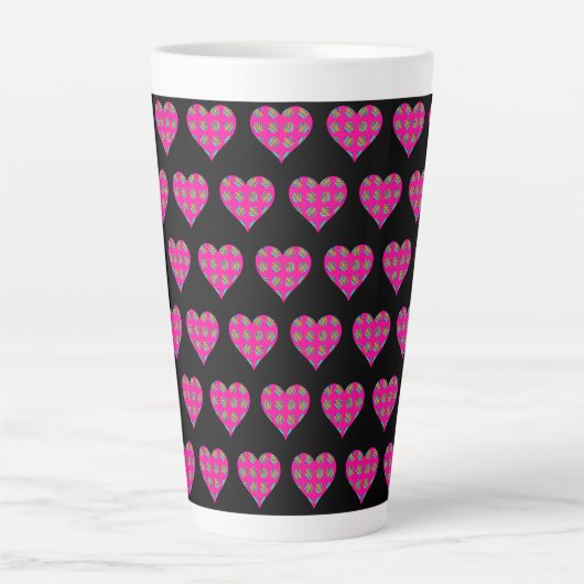 Hearts Latte Tasse (Vorderseite)