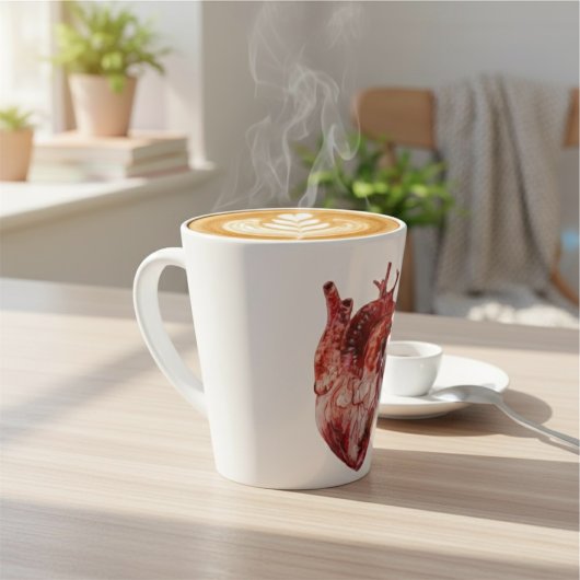 Hearts Latte Tasse