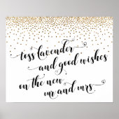 Hearts Lavender, Gute Wünsche Neuer Herr & Frau Si Poster (Vorne)