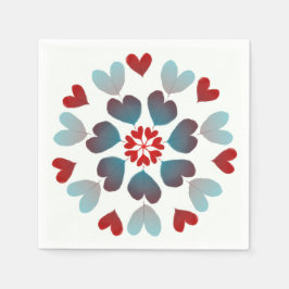 Hearts Liebe Paper Napkin Serviette