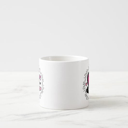 Hearts Love Espressotasse (Vorderseite)